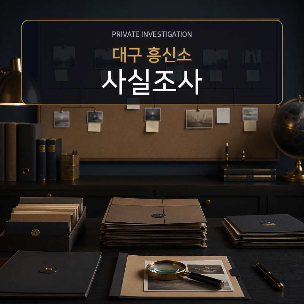 대구 사실관계 조사 전문 흥신소