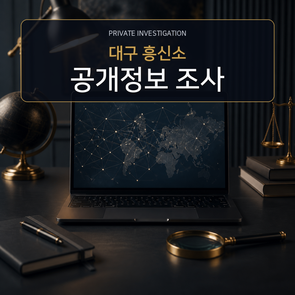 대구 디지털 공개정보 조사 전문 흥신소